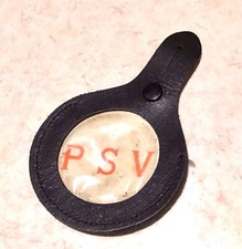 PSV Public Service Vehicle Bus/Conductor Badge Holder Vintage, Black, Unused
