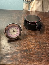 Links of London Travel Alarm Clock with Leather Case