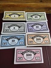 FULL SET OF ARSENAL MONOPOLY MONEY - Hasbro