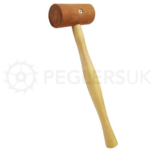 Raw hide mallet natural - raw, 1-1/2"