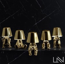 Gold Man Thinker Table Lamp