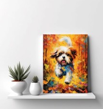 Shih Tzu Dog Animal Canvas