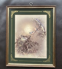 VINTAGE BIRDS ANDRES ORPINAS FRAMED COUNTRYSIDE NATURE PRINTS number 1