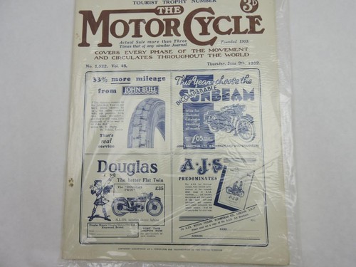 June 1932 the - motor, cycle