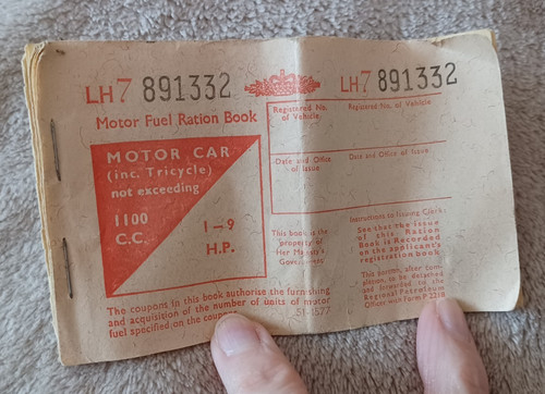 Vintage motor fuel ration - motor,
