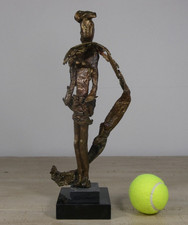 Mid Century BRUTALIST Abstract Bronze Sculpture Female Figure Statue. Unknown.
