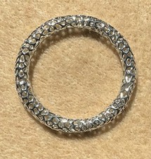 New No Tags Rachel Galley Allegro Rhodium Plated Bangle