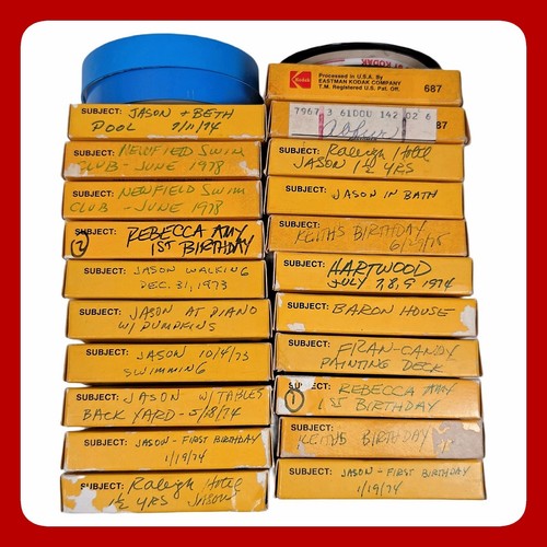 Piece lot vintage super 8 - 24,