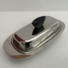 COLAG Vintage Stainless Steel Butter Dish Keeper 8.2” Long VTG VGC FREE DELIVERY