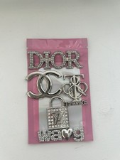 5x Silver Metal Craft Charm