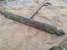 Antique VICTORIAN Wrought Iron Point PATRESS Brick Wall Tie Plate & Rod FREEP&P 