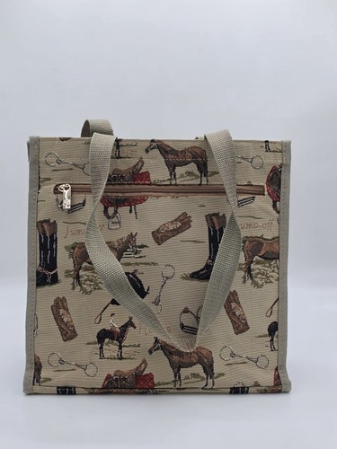 Equestrian horse tapestry tote - horse,