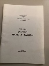 JAGUAR MARK X SALOON A4 Press