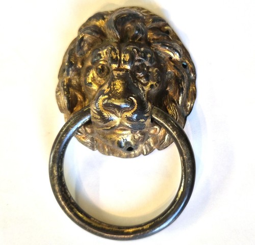 Large brass lion - large, ring