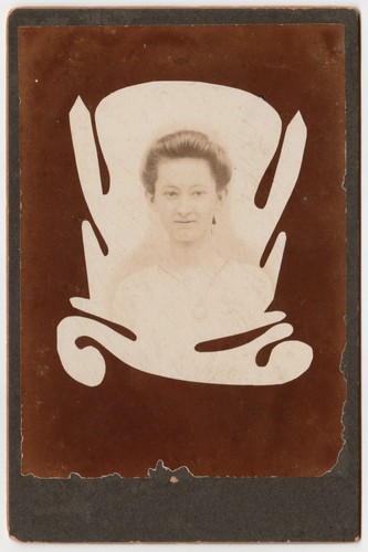 C1890s weird masked woman - c1890s,
