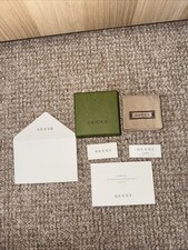Gucci Gift Box 9cm x 9cm And Dust Bag With Thank You Note And Envelope