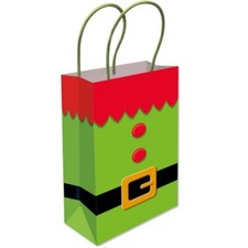 Christmas Gift Bags With Handles Kids Small Novelty Present Paper Party Loot Bag