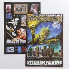 IRON MAIDEN - Best Of Beast RARE Sticker Album Volume II + Sticker Sheet (2010)
