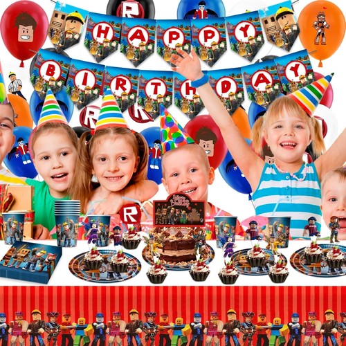 Roblox party tableware set - roblox,