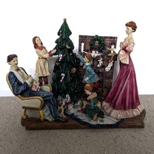 VTG Victorian Christmas Scene