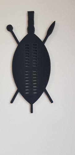 African warrior shield 002 - warrior, 2d