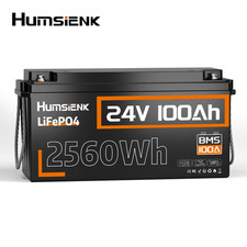 Humsienk 24V 100Ah LiFePO4