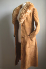 VINTAGE LONG LEATHER COAT 10 8