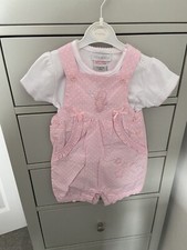 Baby Girls Kris x Kids Summer Romper Outfit Pink White 0-3 Months BNWT