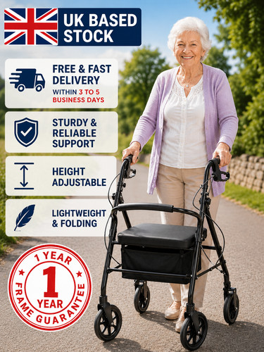 Lightweight folding rollator - lightweight,