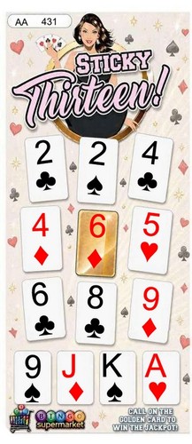 Sticky hoy bingo novelty - hoy,