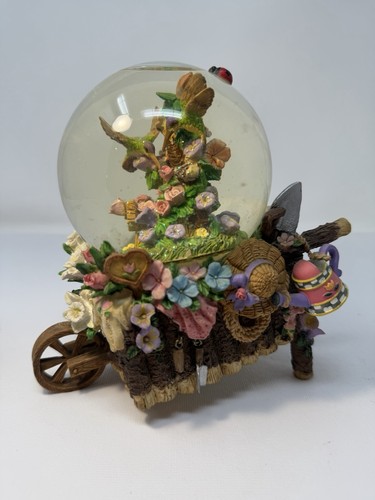 Vintage snow globe spring - vintage,