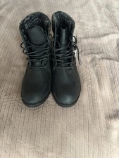 Black Boots Size 6.5 F&F Brand