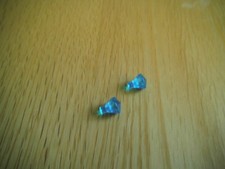Lego 2 x 30153 Transparent Light Blue Diamond Rock 1 x 1 Gem Facetted (D)