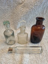 4 VICTORIAN OLD BOTTLES MIXED