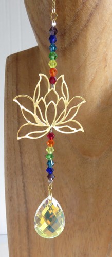 Crystal lotus flower sun - crystal,