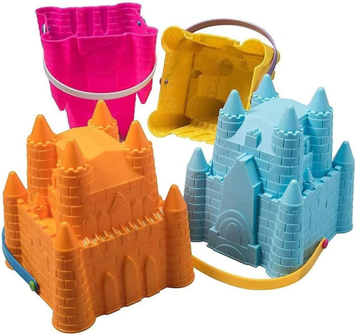 Castle beach bucket - bucket, pink