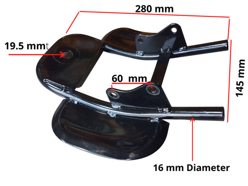 Fra29 rear frame section - rear, with