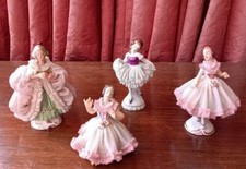 Four beautiful antique Dresden