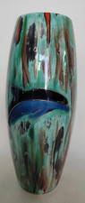 Rare, Large, Anita Harris, Skittle Dolphin Vase.  Signed and marked "trial"