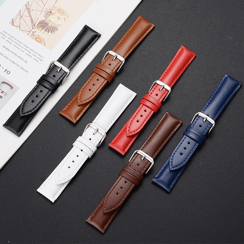 Plain genuine leather watch - genuine,