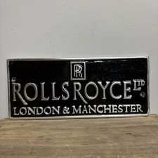 Aluminium Rolls Royce Sign - Man Cave / Garage Plaque