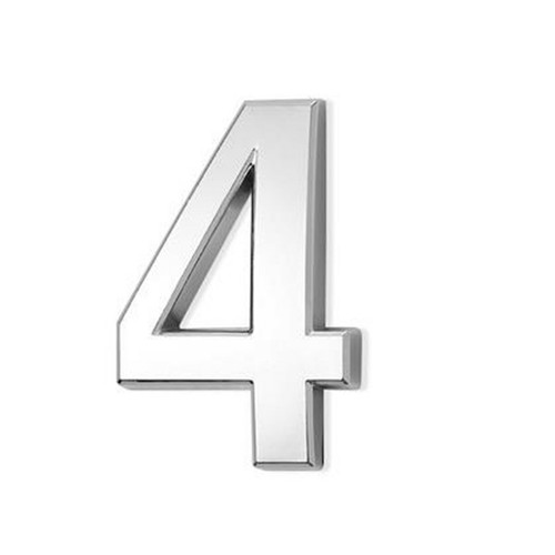 Silver chrome numbers - silver,