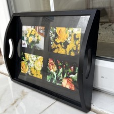 Wooden photo Serving Tray or