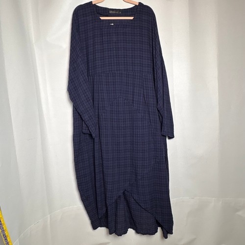 Zanzea navy blue - blue, plaid