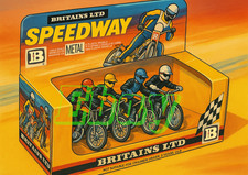 Britains Speedway Model Motorcycles A4 size poster print