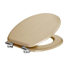 Soft Close Wooden Toilet Seat