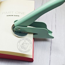 Personalized Book Embosser Library Stamp Gift for Book Lover Readers Teacher