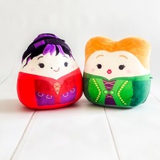 Set Of 2 Disney 8" Squishmallows Hocus Pocus Mary & Winifred Sanderson Halloween