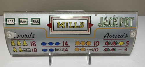 Vintage mills slot - mills, plate