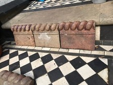 Victorian Staffordshire Salt Glaze Garden Edgings Borders Tiles - Rope - London 